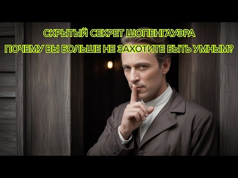 Видео: Скрытый секрет Шопенгауэра почему вы больше не захотите быть умным #философия #ум #мудрость