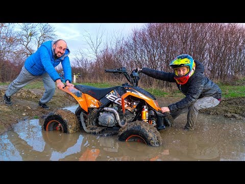 Видео: УТОПИЛИ квадрик!!!Как дотянуть до дома???