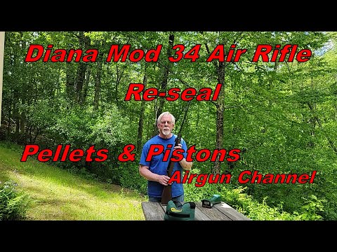 Видео: Пневматическая винтовка RWS / Diana Model 34 повторно осмотрена для повторной герметизации.