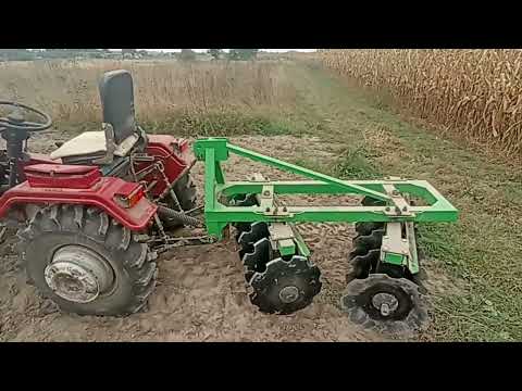 Видео: Пружинний довантажувач для дискової борони в ділі. Як тягне Лідер 220D без неї і з нею. Результат 👍