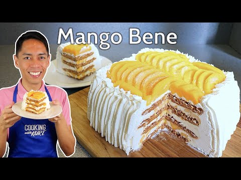 Видео: Mary Grace Mango Bene: вафли из кешью-безе с манго и сливками | Готовим с Куртом