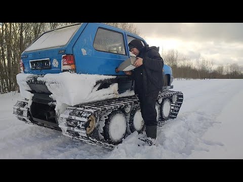 Видео: Гусеничный вездеход часть 17, испытания, первая серьезная поломка.