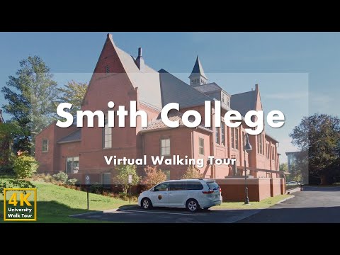 Видео: Колледж Смита (Smith College) - Виртуальная пешеходная экскурсия [4k 60fps]