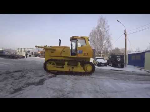Видео: тест бульдозера ЧТЗ   после ремонта  АКПП !