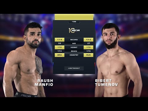 Видео: Рауш Манфио vs. Биберт Туменов | Raush Manfio vs. Bibert Tumenov | ACA 182