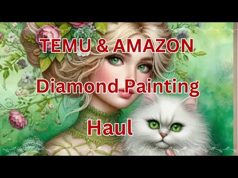 Видео: TEMU — Алмазная живопись — Распаковка — Алмазное искусство — Бюджетные поделки