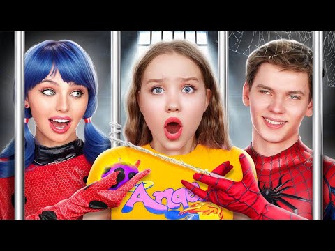 Видео: Леди Баг и Spider-Man в Тюрьме! Супергерои в Реальной Жизни