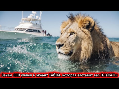 Видео: РЫБАКИ В ШОКЕ! ЛЕВ в открытом море. Зачем ЛЕВ уплыл в океан? ТАЙНА, которая заставит вас ПЛАКАТЬ!