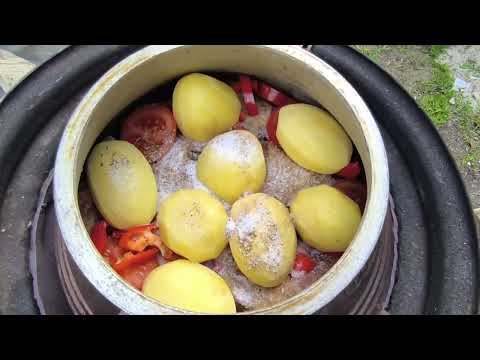 Видео: Утка с овощами в афганском казане