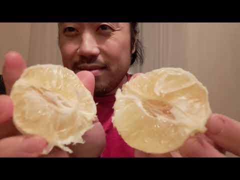 Видео: Китайские ASMR-звуки еды — грейпфрут