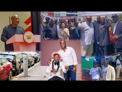 Видео: Ого🤩 Менеджер Shatta Wale Кофи Аббан и Сэмми Флекс шокируют президента Махаму, представляя новые ...