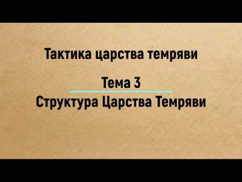 Видео: Тема 3:  Структура Царства Темряви — Євангеліє Царства. Частина 3 (2019)