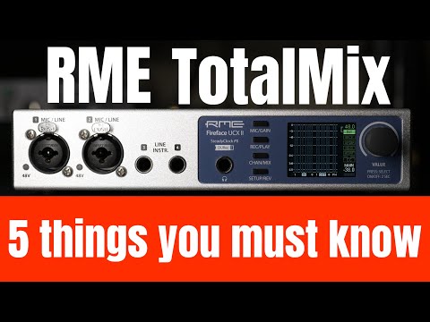 Видео: RME TotalMix: 5 вещей, которые нужно знать, чтобы начать работу