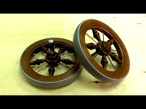 Видео: Колеса сервировочного столика, завершение работ.