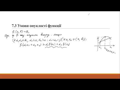 Видео: 24.3 Умови опуклості функцій