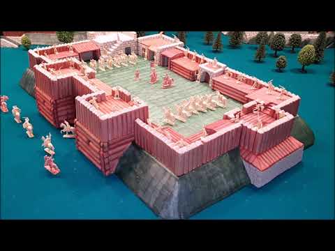 Видео: Солдатики 1/72 Бревенчатая Крепость