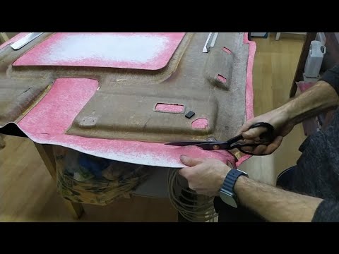 Видео: Перетяжка авто потолка Bmw E53 X5..(Padding auto ceiling BMW E53 X5)