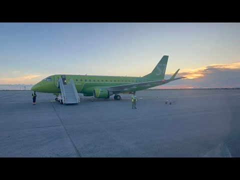 Видео: Перелет Абакан - Новосибирск/ А\К S7 airlines/ embraer 170