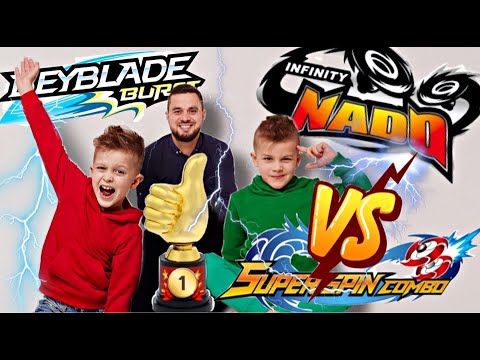 Видео: КТО ПОБЕДИТ:  Infinity Nado VS Beyblade VS Super Spin Combo ? // KiFill boys 13+