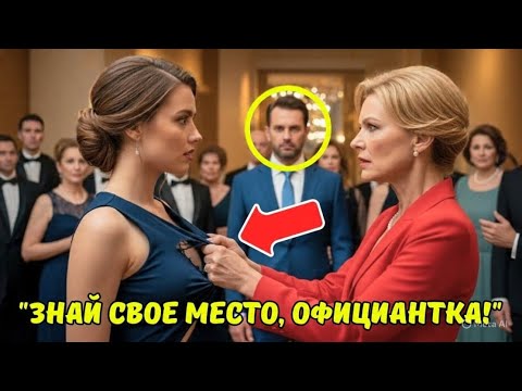 Видео: 🥀 Лицемерная богачка унизила официантку… но не знала, КТО стоит за ней 💥