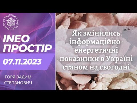 Видео: INEO-ПРОСТІР 07.11.2023 Горя Вадим Степанович