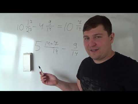 Видео: Разность смешанных чисел с разными знаменателями 2. Математика 6 класс.