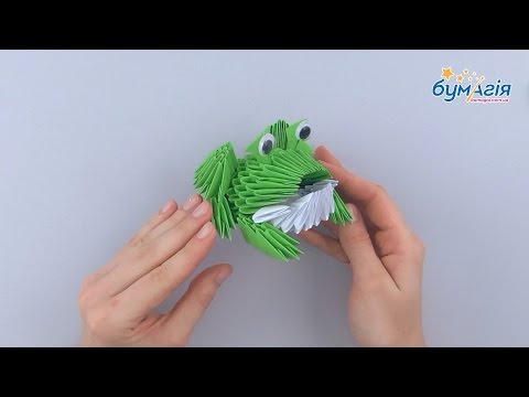 Видео: Модульное оригами 3D • Лягушка • OM-6077