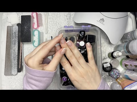 Видео: АСМР Делаю себе маникюр и гель-лак. Близкий шёпот | ASMR Doing my Nails at home. Whispering