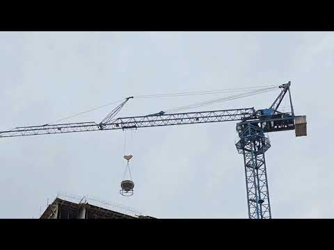 Видео: Редкий башенный кран Elba Kaiser HBK100.1