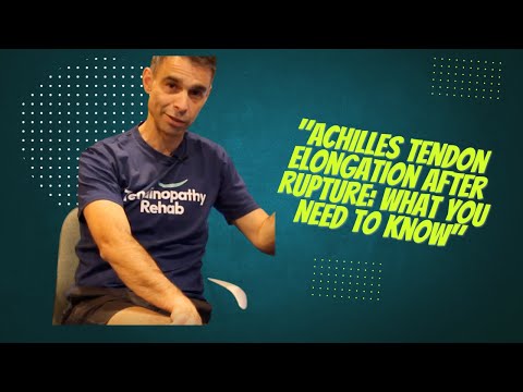 Видео: Удлинение ахиллова сухожилия после разрыва: когда это происходит?