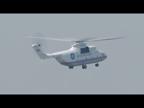 Видео: Mi 26 helicopter landing - Ми 26 посадка