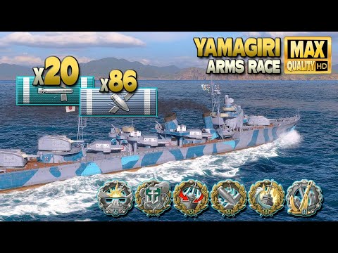Видео: Эсминец Yamagiri: 382k на карте Sleeping Giant - World of Warships
