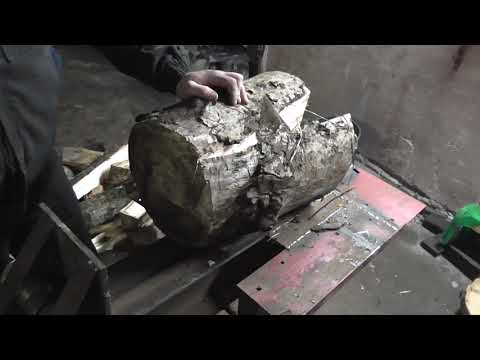 Видео: Гидравлический дровокол в деле