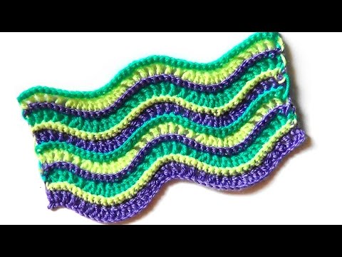 Видео: Узор Рельефные волны