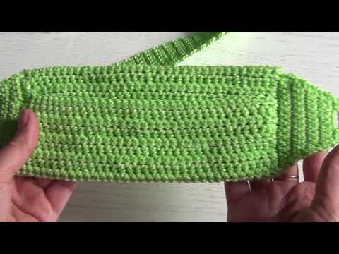 Видео: Поясная сумка для бега вязанная крючком!