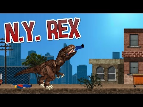 Видео: Динозавр Рекс в Нью-Йорке | N.Y. Rex Gameplay - GF4Y.COM