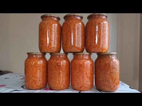 Видео: Заготовка моркови на зиму в банках. Самый простой рецепт без стерилизации 