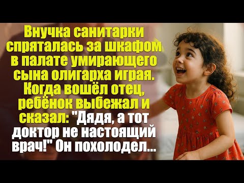 Видео: Внучка санитарки спряталась за шкафом в палате умирающего сына олигарха играя. Когда вошёл отец....