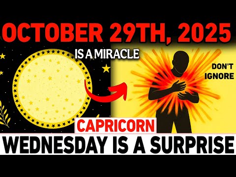 Видео: Козерог ♑ — 29 октября: БОГ собирается ШОКИРОВАТЬ вас этим божественным благословением 💫