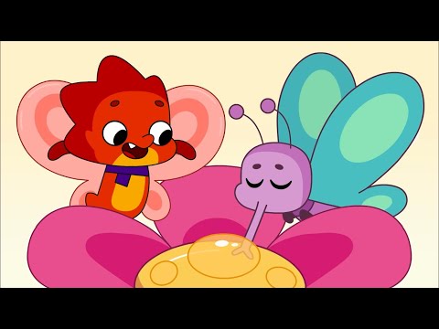 Видео: Дракошия  - Бабочка -  развивающий мультфильм для детей