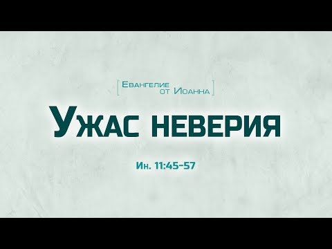 Видео: Проповедь: "Ев. от Иоанна: 65. Ужас неверия" (Алексей Коломийцев)