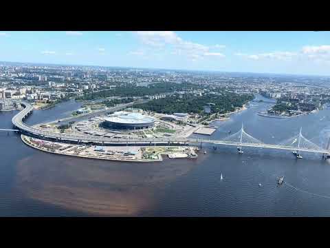 Видео: Полет над Санкт-Петербургом 30.06.2024