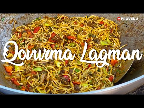 Видео: Qovurma lag'mon tayyorlash. Как готовить Ковурма лагман (Жареный лагман)