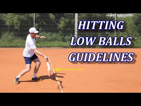 Видео: Рекомендации по выполнению низкоконтактных ударов справа и слева в теннисе