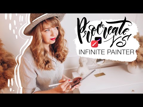 Видео: Обзор приложения INFINITE PAINTER / сравнение с Procreate