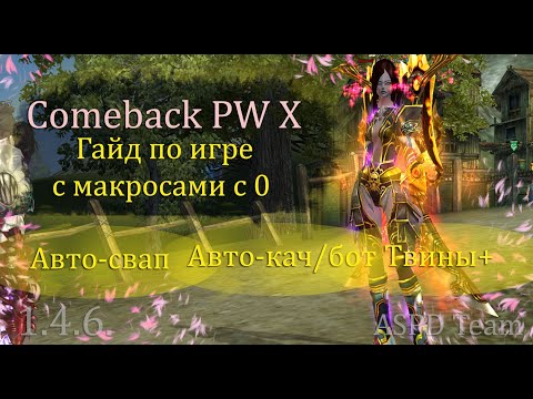 Видео: Гайд по макросам в Perfect World! Авто-бот, авто-кач пета, авто-свап, играй на Comeback 1.3.6/1.4.6