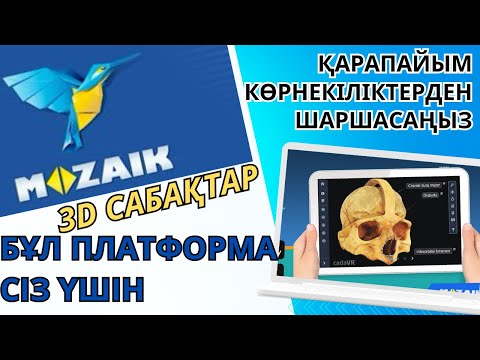 Видео: САБАҚТАРЫҢЫЗДЫ 3D МОДЕЛЬДЕР АРҚЫЛЫ ҚЫЗЫҚТЫ ӨТКІЗІҢІЗ | 3D САБАҚТАР #жаңаплатформалар