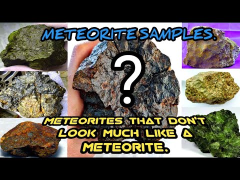 Видео: 14 метеоритов, которые совсем не похожи на метеориты. #метеор #метеорит