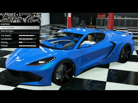 Видео: GTA 5 - Кастомизация транспортных средств из прошлых DLC - Invetero Coquette D10 (Corvette C8 Sti...