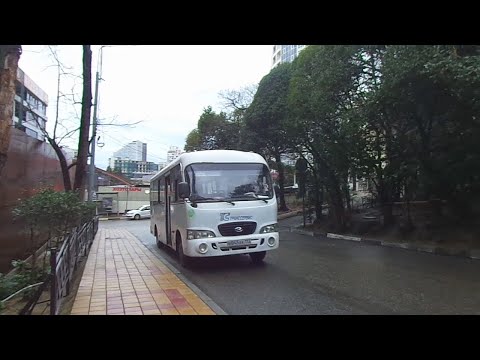 Видео: Автобус №44к (Сочи). Пансионат Светлана - Верхняя Лысая Гора